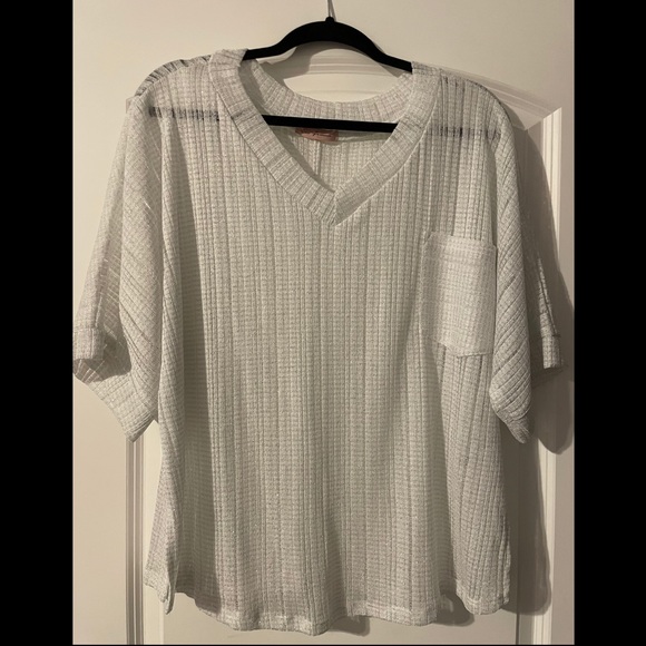 Silver Festive Blouse-BOHO style with SPARKLE ✨ - Picture 1 of 5